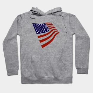 USA Stylized Graphic American Flag July 4th Patriotic Hoodie